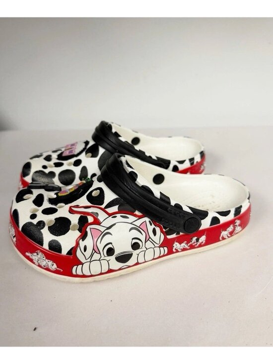 CROCS Other - CROCS Fun Lab Unisex 101 Dalmatians Clog Junior Sz 13 Puppy Shoes Dogs